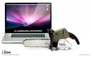 iSaw, la tronçonneuse USB pour Bûcheron geek